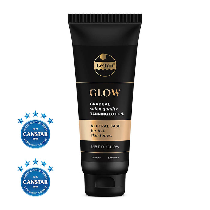 LE TAN UBER GLOW LOTION 250ML.