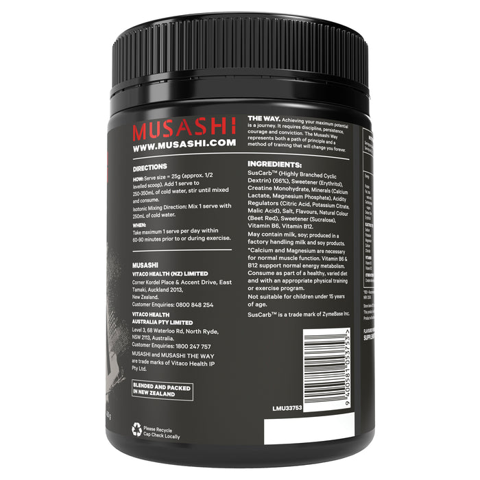 Musashi Energy & Hydration Powder 450G Watermelon