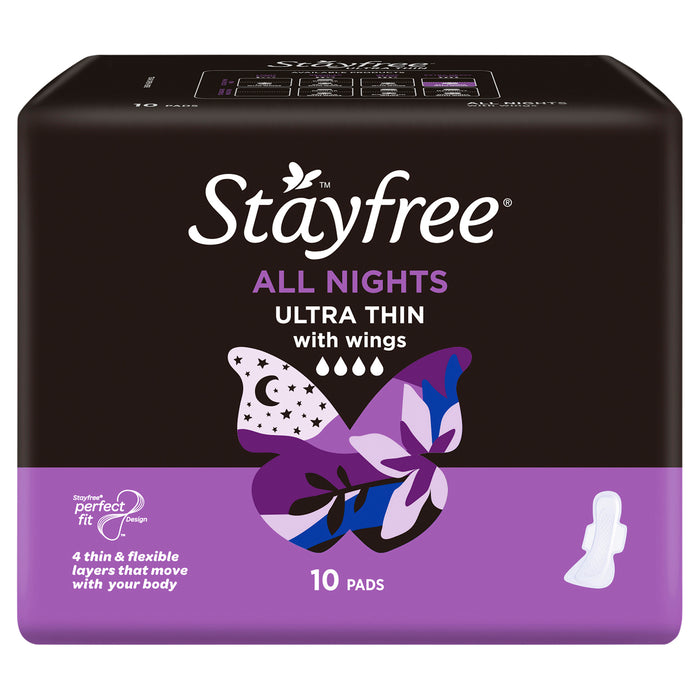 Stayfree Ultra Thin All Night Wing 10.