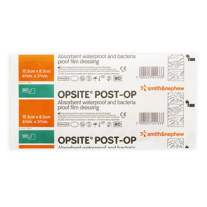 Opsite Post-Op Waterproof Dressing 15.5cm x 8.5cm Single.