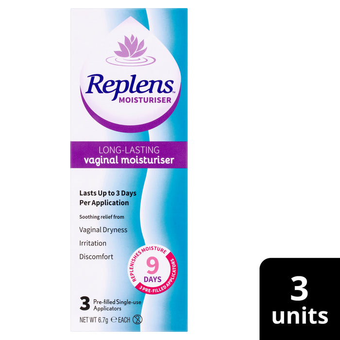 Replens Vaginal Moisturiser 3 Pack