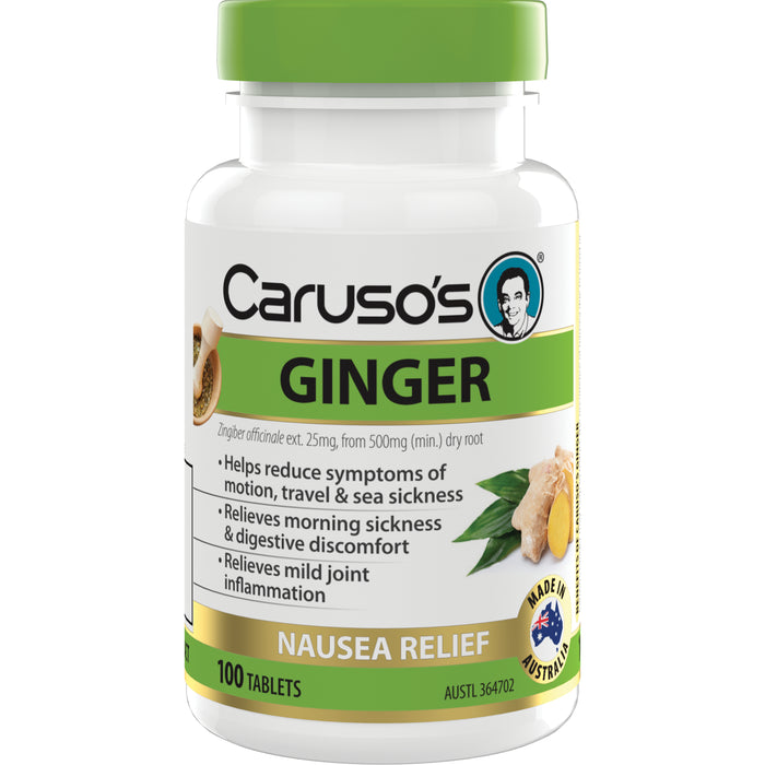 Caruso's Ginger Nausea Relief Tablets 100