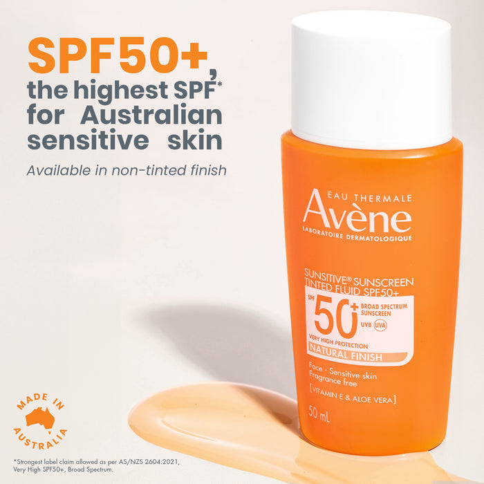 Avene Sunsitive Sunscreen Tinted Fluid SPF 50+ 50ml