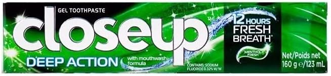 Closeup Deep Action Menthol Toothpaste 160g