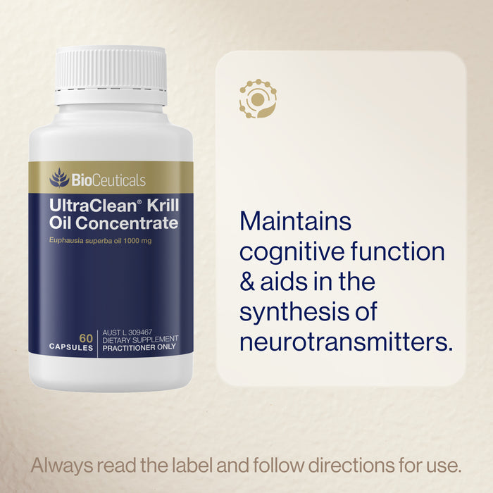 Bioceuticals Ultraclean Krill Oil Concentrate 60 Soft Capsules