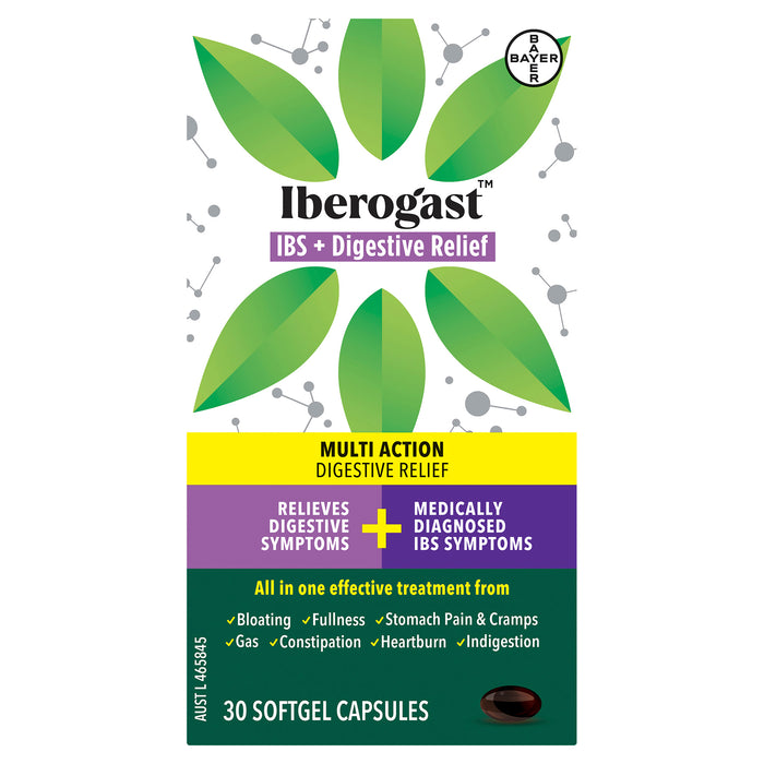 Iberogast IBS & Digestive Relief 30 Softgel Capsules
