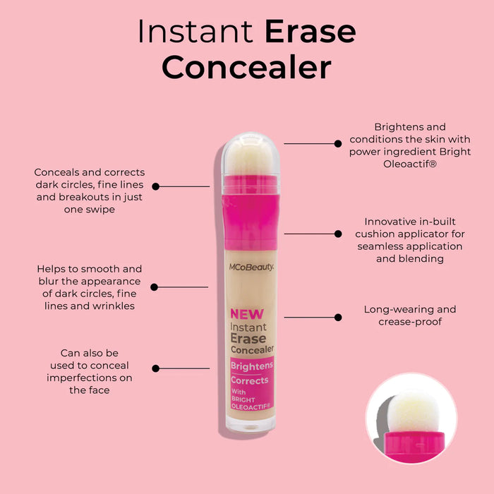 MCo Beauty Instant Erase Concealer Light