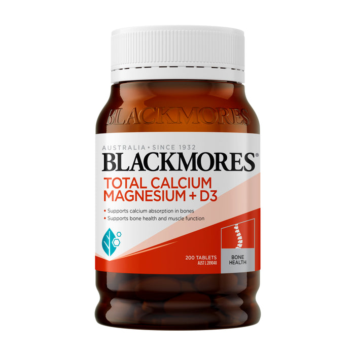 Blackmores Total Cal + Mag + D3 200 Tablets