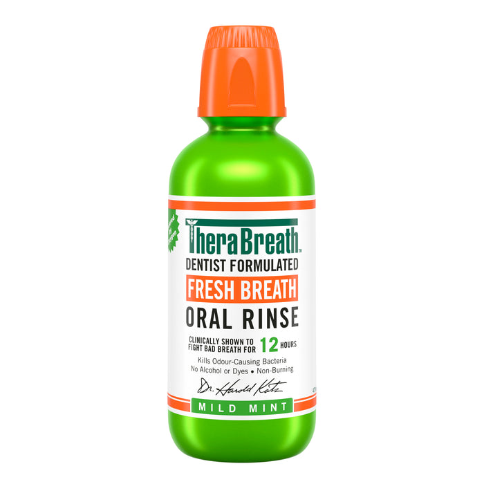 Therabreath Oral Rinse Mild Mint 473ml.