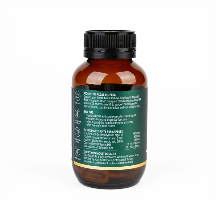 BioGenesis  Algae Oil Plus 60 Capsules