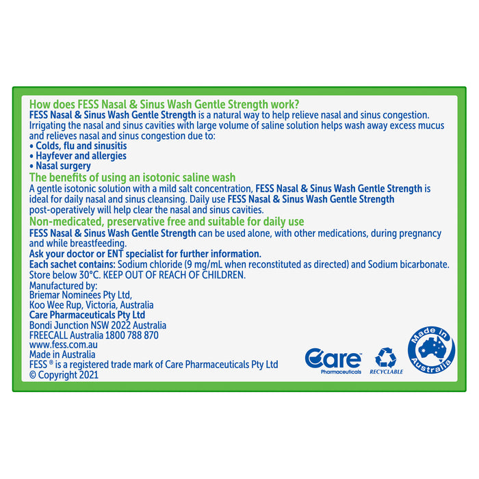 Fess Sinu Cleanse Refills 100