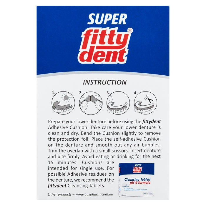 Fittydent Denture Adhesive Cushions 15 Strips