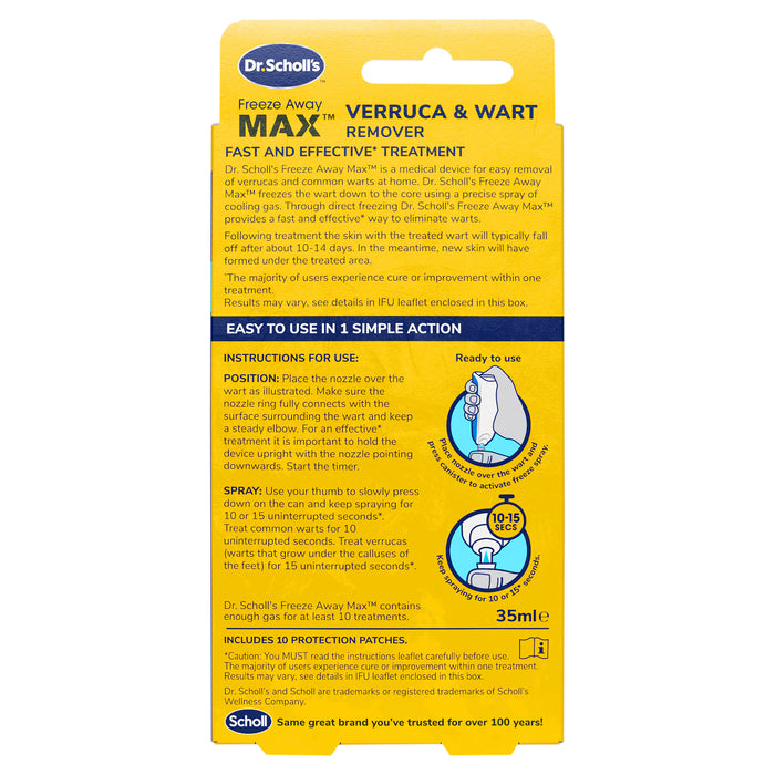Scholl Freeze Away Max Verruca & Wart Remover Kit