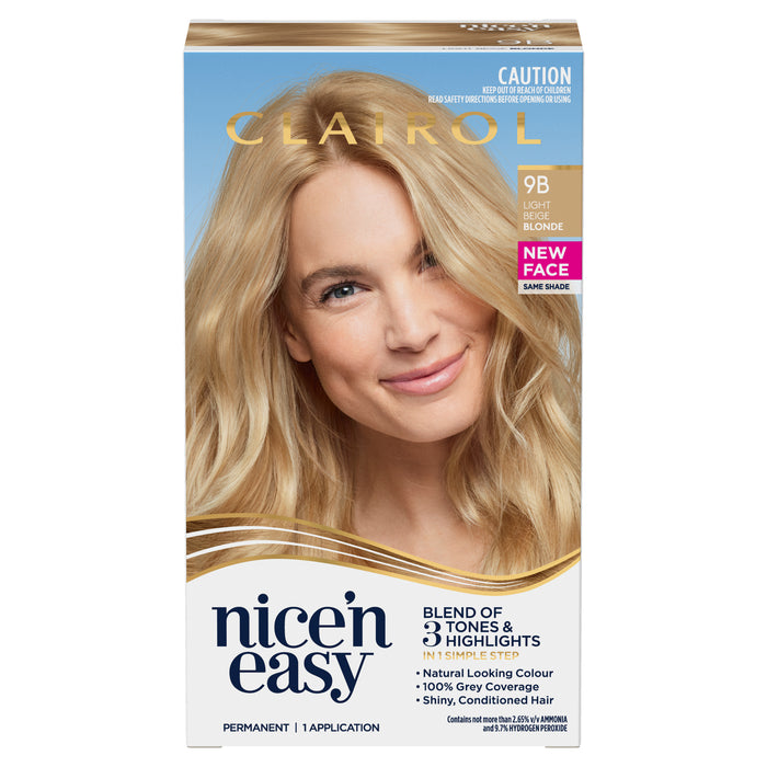 Clairol Nice N Easy 9B Light Beige Blonde.
