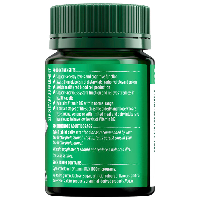 Nature's Own Vitamin B12 1000mcg 60 Tablets.