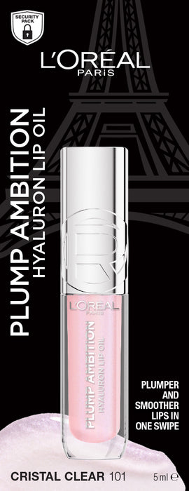 LÓreal Plump Ambition Hyaluron Lip Oil 101 Crystal Clear
