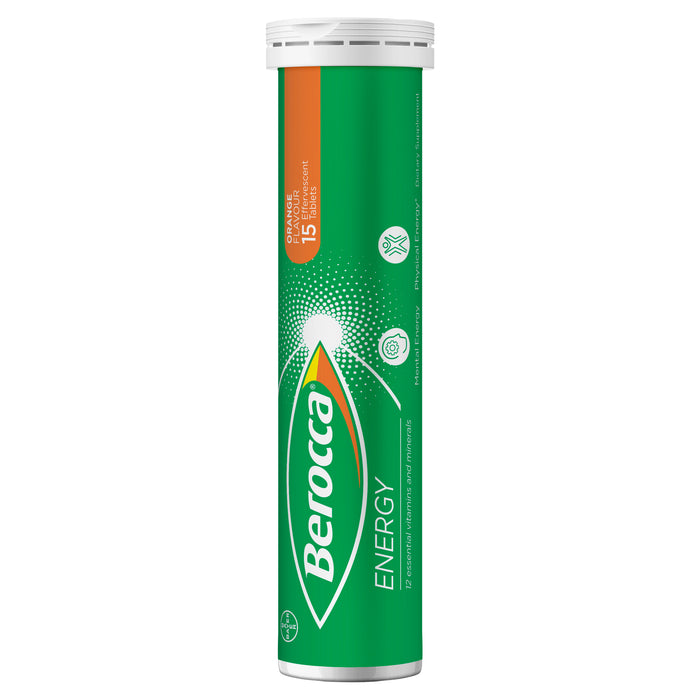 Berocca Energy Orange Effervescent Tablets 45