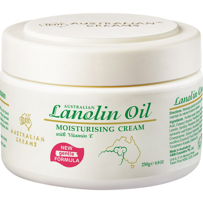 Australian Creams Lanolin Oil Moisturising Day Cream 250g