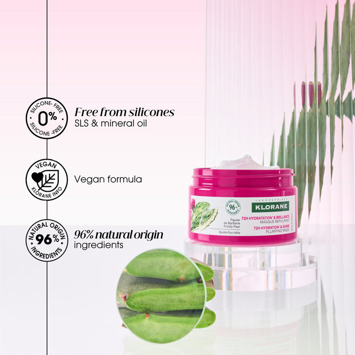 Klorane 72Hr Hydration & Shine Replumping Mask With Prickly Pear 250ml