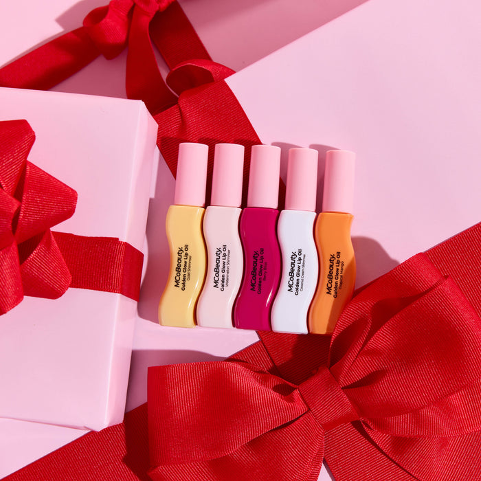 MCo Beauty Mini Golden Glow Lip Oil 5 Piece Collection - 5ml