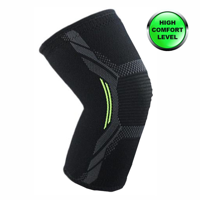 Bodyassist Contoured Sports Knee Sleeve Black Small