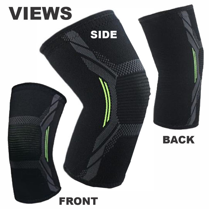 Bodyassist Contoured Sports Knee Sleeve Black Small