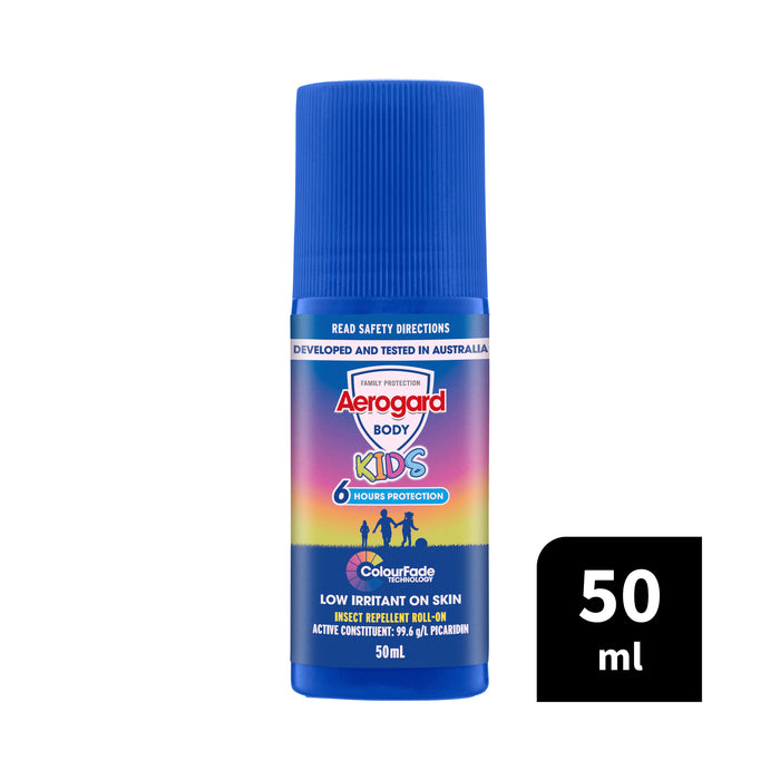 Aerogard Kids Colour Fade Technology Roll On 50ml