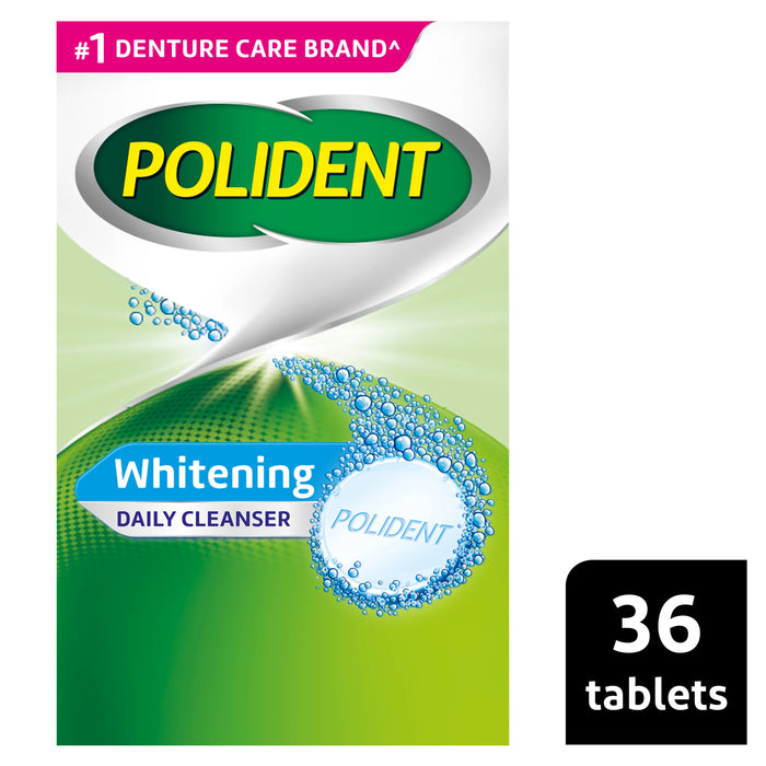 Polident  Denture Cleanser Whitening Tablets 36