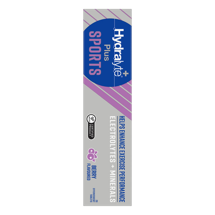 Hydralyte Plus Sport Berry 20 Effervescent Tablets
