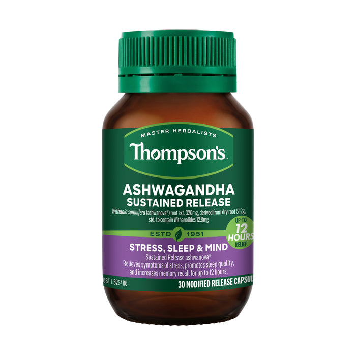 Thompsons Ashwagandha Sustained Release 30 Capsule