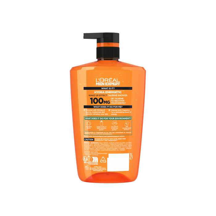 L'Oreal Men Expert Hydra Energetic Shower Gel 1 Litre.