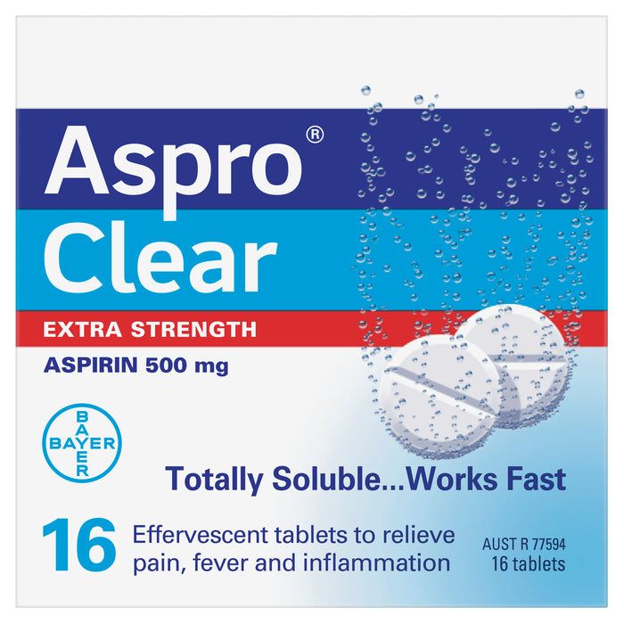 Aspro Clear Extra Strength 500mg Tablets 16