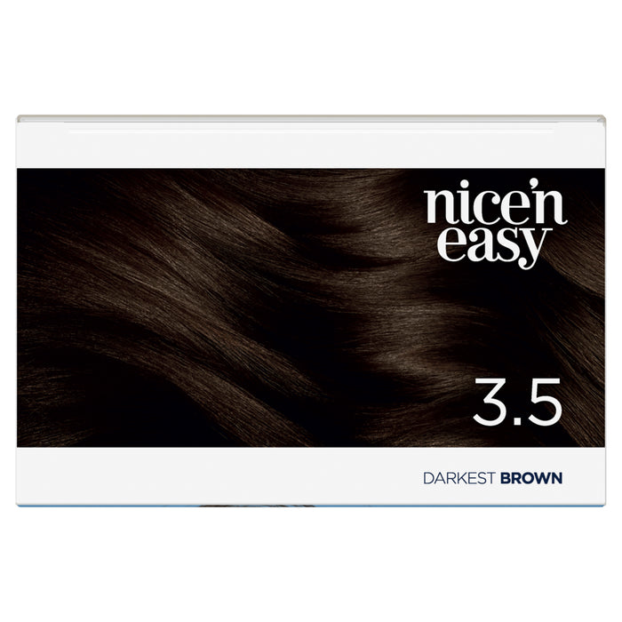Clairol Nice N Easy 3.5 Darkest Brown.