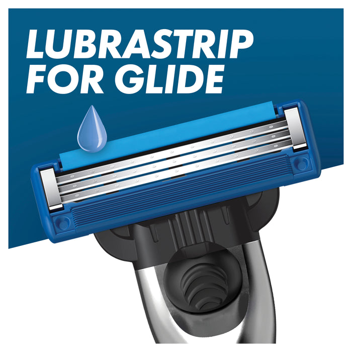 Gillette Mach 3 Turbo 3D Manual Razor and 2 Blades