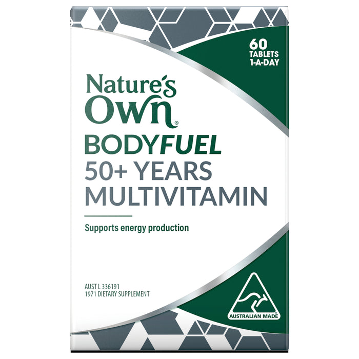 Nature's Own Body Fuel 50+ Years Multivitamin 60 Tablets.