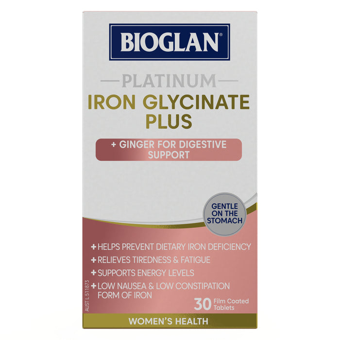Bioglan Iron Glycinate Plus 30 Tablets