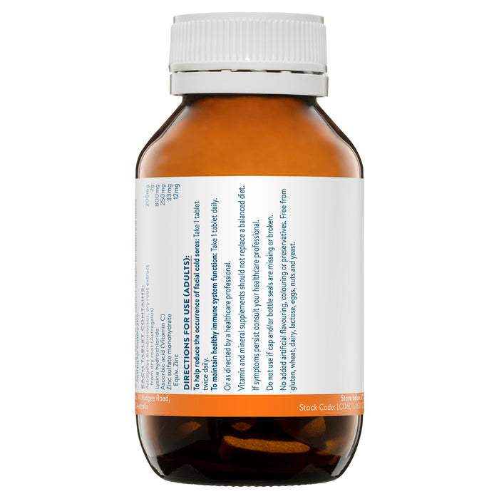 Ethical Nutrients Lysine Cold Sore 60 Tablets.