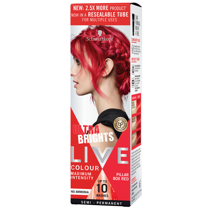 Schwarzkopf LIVE Colour Ultra Brights Pillar Box Red 75ml