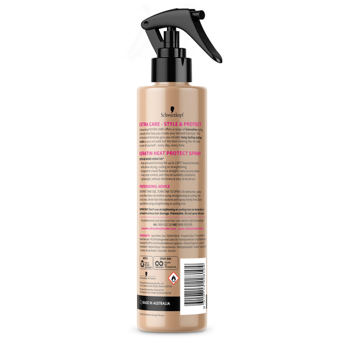 Schwarzkopf Extra Care Keratin Heat Protect Spray 250ml