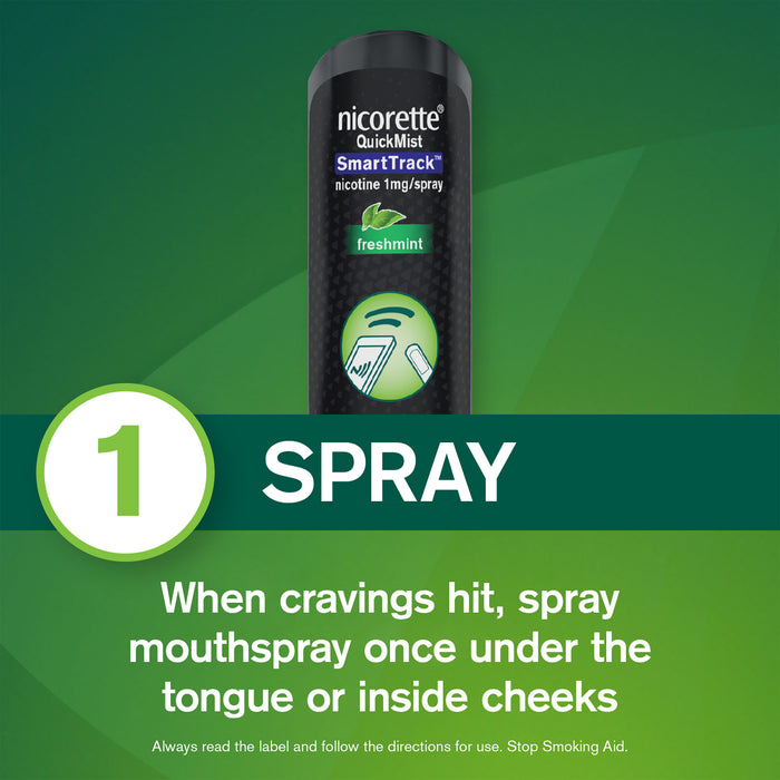Nicorette Quick Mist Smart Track Mouth Spray 2x150