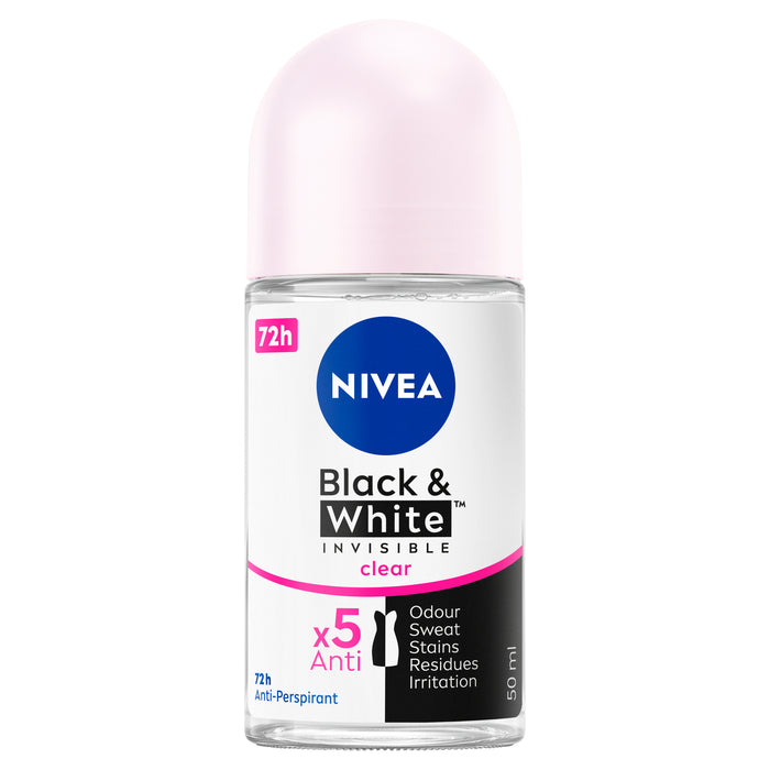 Nivea Women Deodorant Black & White Clear Roll On 50ml.