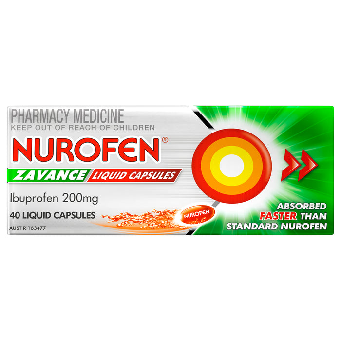 Nurofen Zavance Liquid Capsules 40.