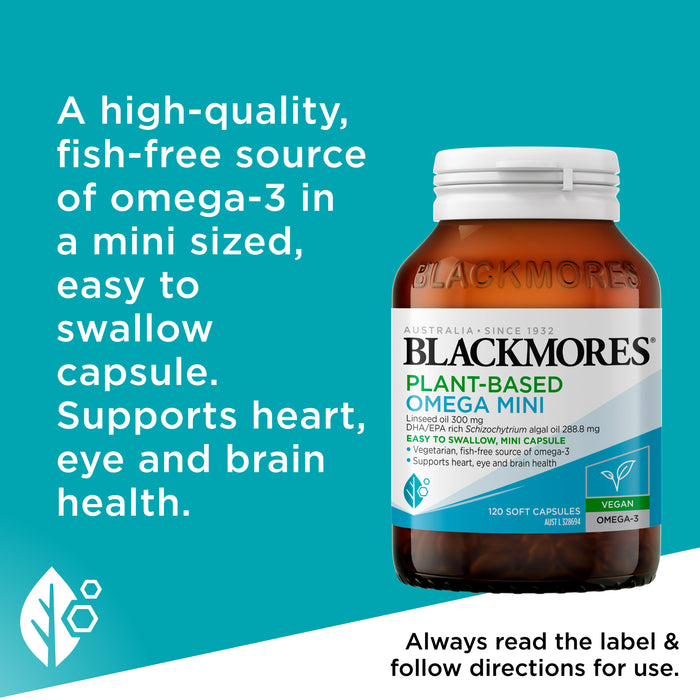 Blackmores Pant Based Omega Mini 120 Capsules