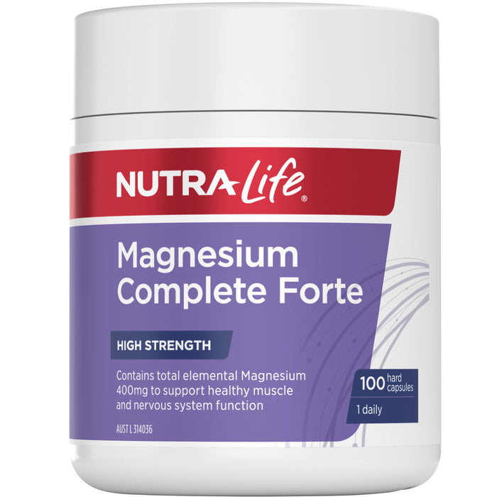 Nutra-Life Magnesium Forte Daily Capsules 100.