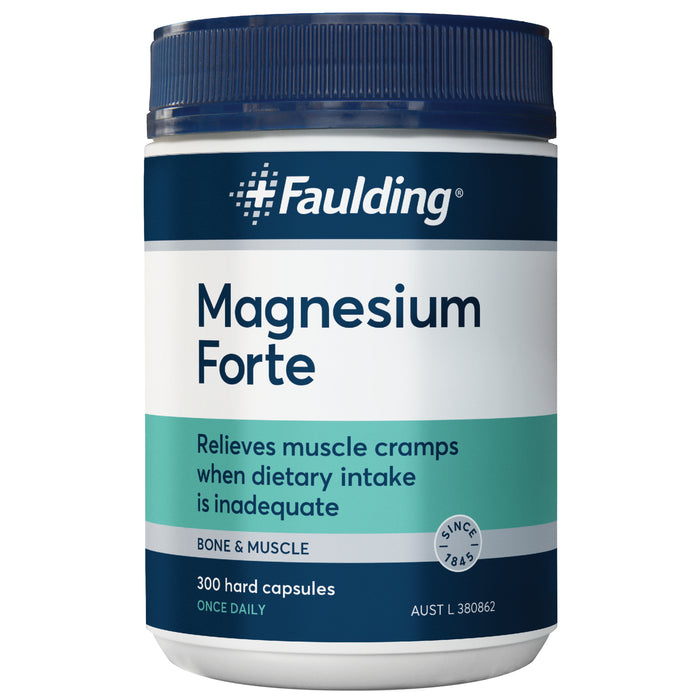 Faulding Remedies Magnesium Forte 400mg 300 Capsules.