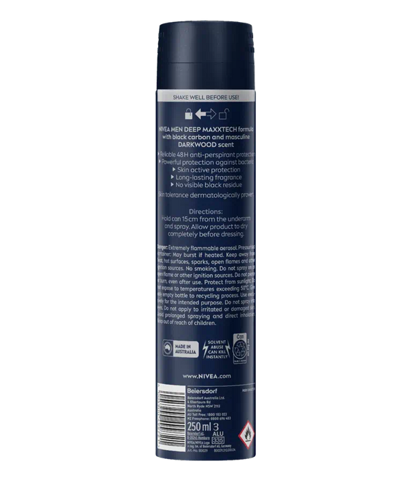 Nivea Deodorant Spray Deep Dark Wood 250ml