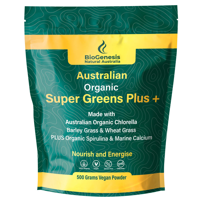 BioGenesis Australian Organic Super Greens Plus Powder 500g