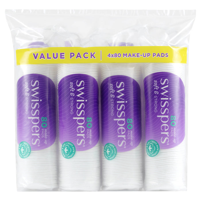Swisspers Cotton Makeup 4x80 Pads