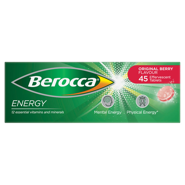 Berocca Energy Original Berry Effervescent Tablets 45