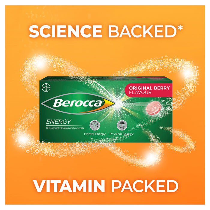 Berocca Energy Original Berry Effervescent Tablets 45